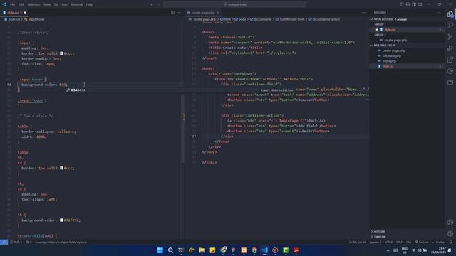 PHP CRUD Basic: Multiple Fields - Create a input style #part7 смотреть онлайн