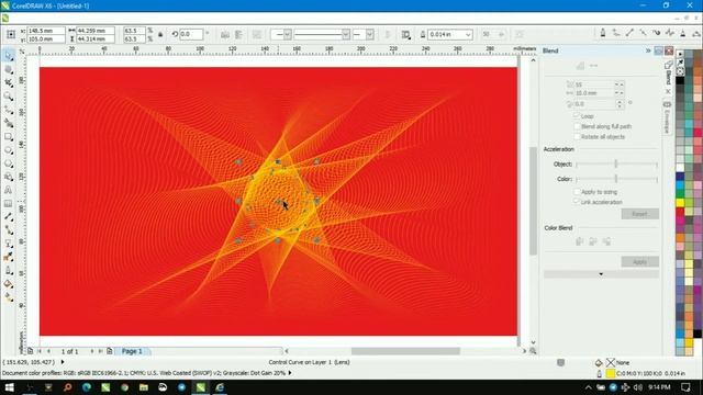 Line Wave Vector Background Created in CorelDraw by LRGWall смотреть онлайн