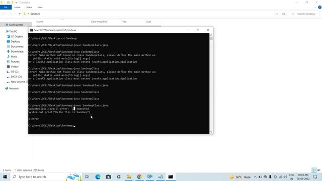 Java class 6 || command prompt|| execution of code in command prompt ||| how to use command prompt смотреть онлайн