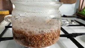 Стеклянная кастрюля... На газовой плите-все вышло и гречка сварена, и кастрюлька цела!  Испытала?