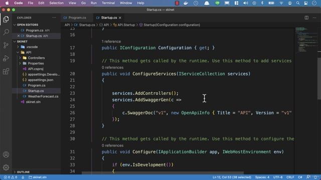 009 Reviewing the Web API startup files смотреть онлайн