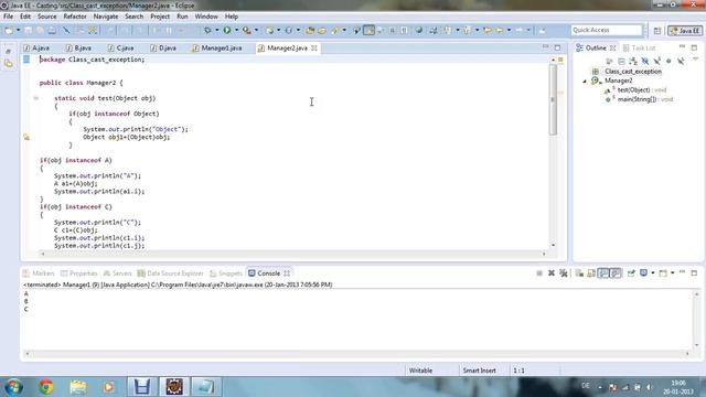 Usage of Instanceof in java смотреть онлайн