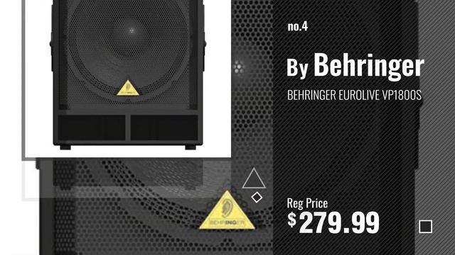 Top10 Behringer Subwoofer [2018]: BEHRINGER EUROLIVE B1200D-PRO смотреть онлайн