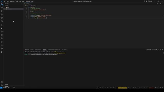 MadLibs python Tutorial | Beginner Python Project смотреть онлайн