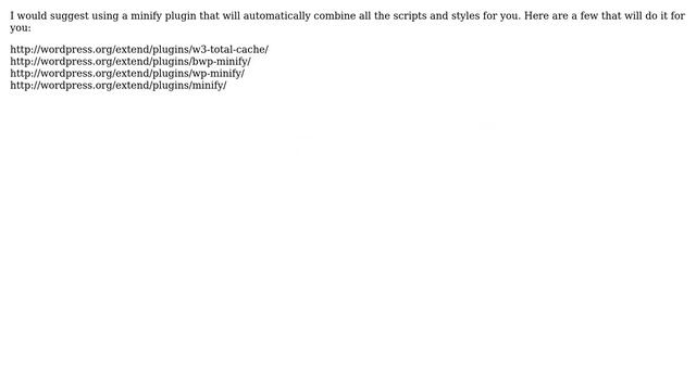 Wordpress: Minimizing scripts & css files that plugins add (2 Solutions!!) смотреть онлайн