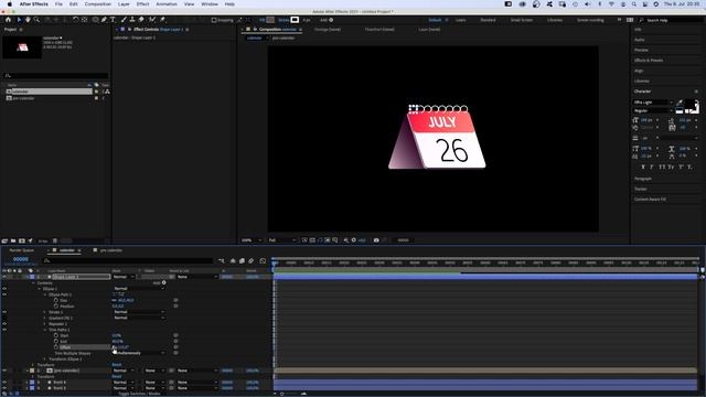 Fake 3D Calendar Animation & Creation | After Effects Tutorial смотреть онлайн
