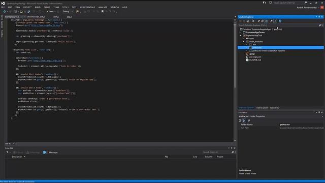 Testing AngularJS based Office365 Apps using Protractor Demo смотреть онлайн