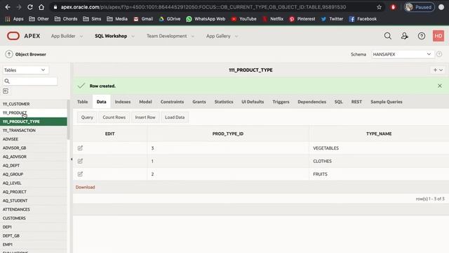 ITDB4200 TASK2 - HOW TO INSERT DATA USING OBJECT BROWSER IN ORACLE APEX 20.1 смотреть онлайн