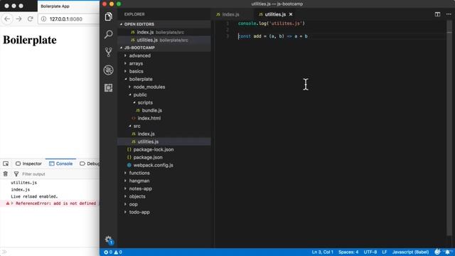13. (NEW) Cutting-Edge JavaScript with Babel and Webpack | 8 JavaScript Modules Part I смотреть онлайн