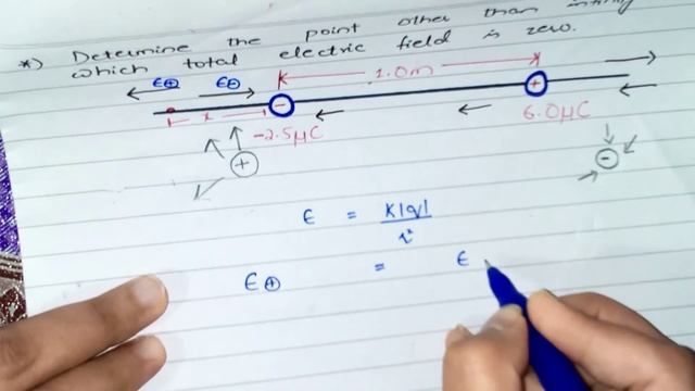 Determine the point other than infinity at which total electric field is zero. смотреть онлайн