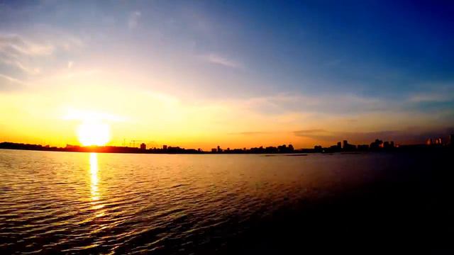 Timelapse Sunset GoPro Hero4 с видом на правый берег Казанки смотреть онлайн