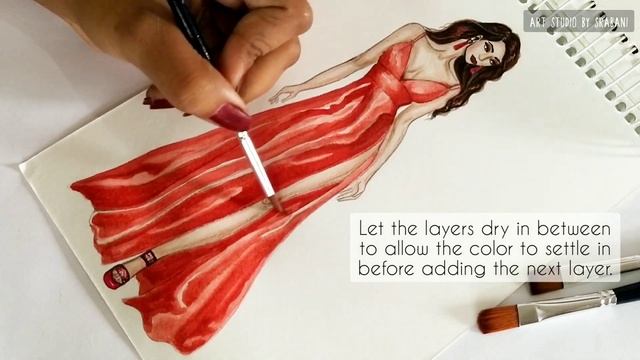 How to draw Satin | Satin Gown | Fashion Illustration смотреть онлайн