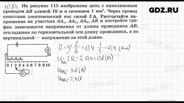 № 1084 - Физика 7-9 класс Пёрышкин сборник задач смотреть онлайн