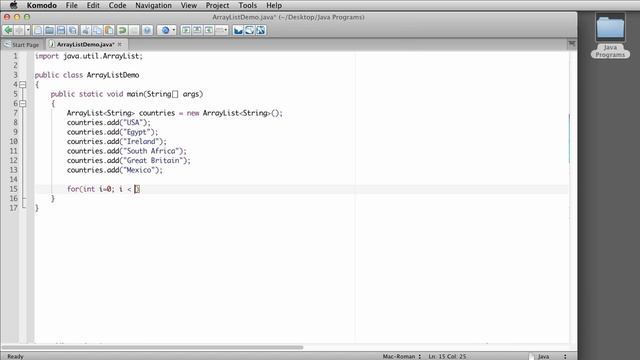 Using the Java ArrayList Class in Java смотреть онлайн