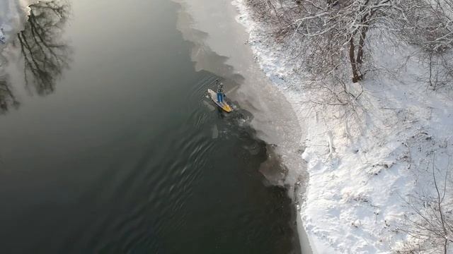 Зимний SUP сплав по реке Осётр смотреть онлайн