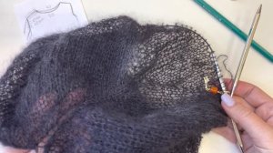 МК Очень легкая «ПАУТИНКА» спицами из мохера на шёлке