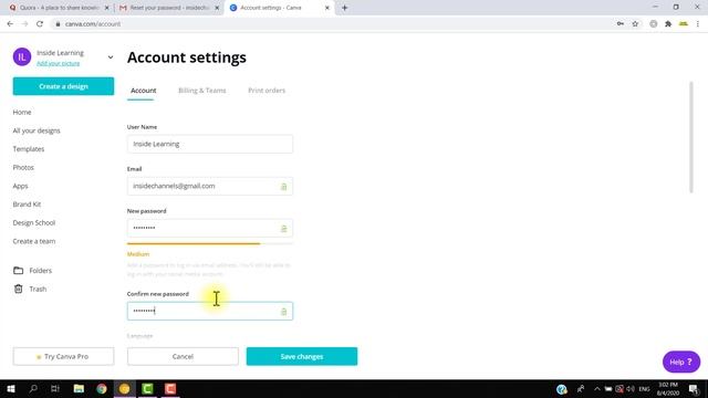 how to set Canva password? // how to change Canva password? смотреть онлайн