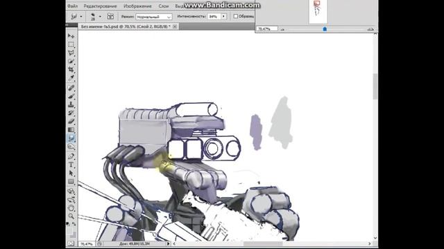speed painting. Robot. one against all. Postapocalypse. смотреть онлайн
