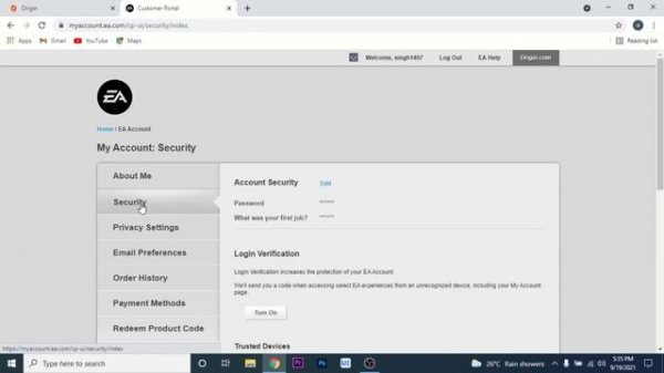 How to Change Origin Password l Origin.com - EA 2021
