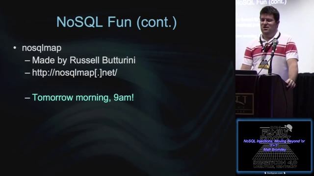 t504 NoSQL Injections Moving Beyond or 11 Matt Bromiley смотреть онлайн
