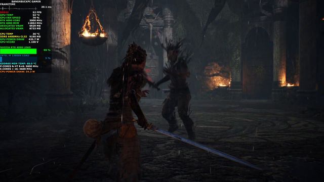 HellBlade Very High Settings Ray Tracing 4K | RTX 4090 | i9 13900K 5.8GHz смотреть онлайн