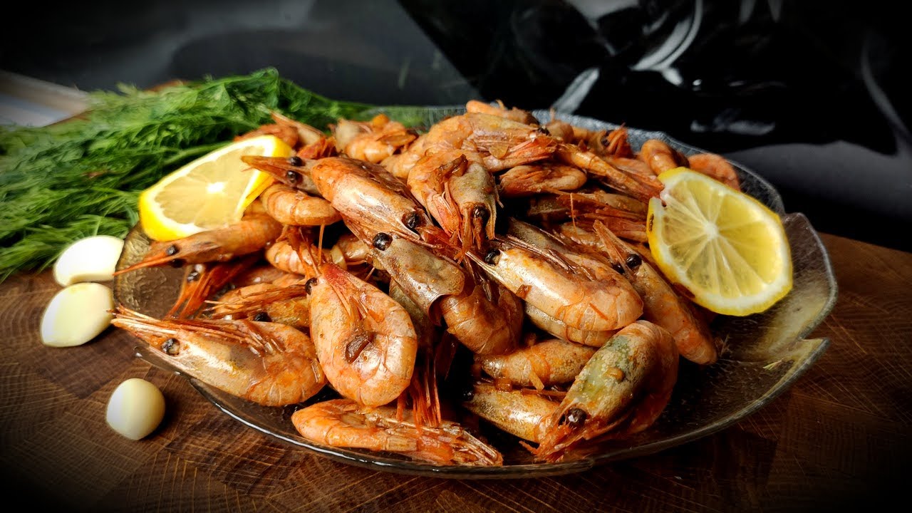 ЖАРЕНЫЕ КРЕВЕТКИ с чесноком и соевым соусом к Пиву. смотреть онлайн