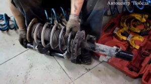 Замена передних амортизаторов на Freelander 2