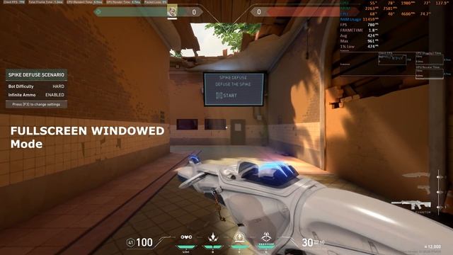 VALORANT FULLSCREEN VS FULLSCREEN WINDOWED VS WINDOWED