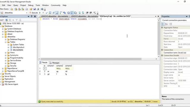 PART 16.2: How to use IS NULL and IS NOT NULL in Sql TAMIL смотреть онлайн
