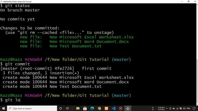 Creating And Tracking Our First Git Repository || Tutorial #04 || Programmer Razz смотреть онлайн