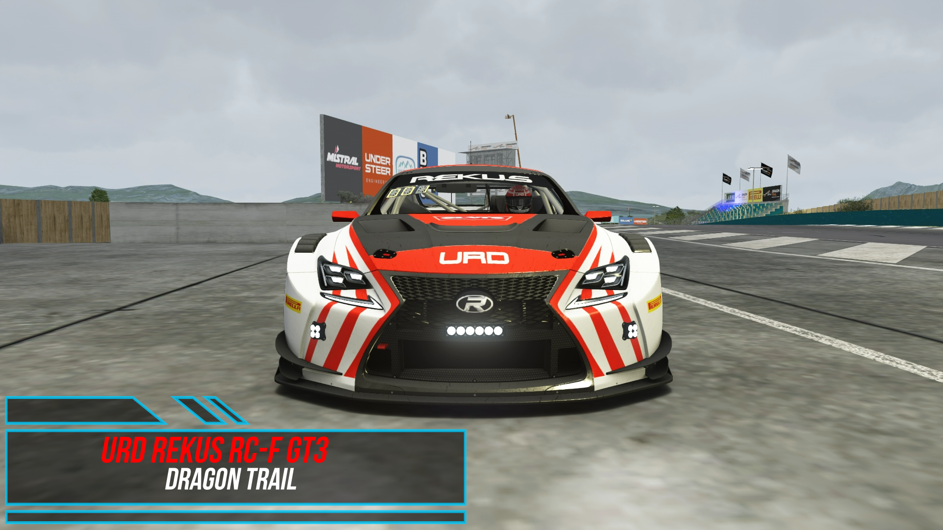 URD REKUS RC-F GT3 - Dragon Trail Raceway / Assetto Corsa. смотреть онлайн