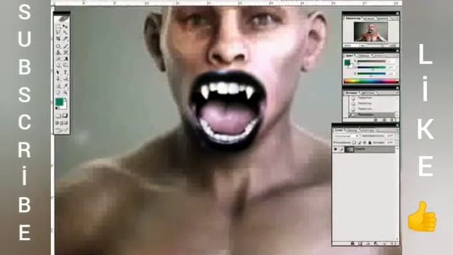 Photoshop CS8 korkunc resim yapma çok basit смотреть онлайн