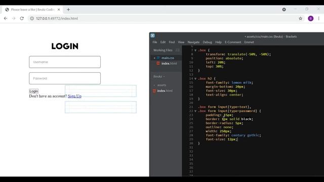 Login Form - HTML & CSS | Speed Code смотреть онлайн