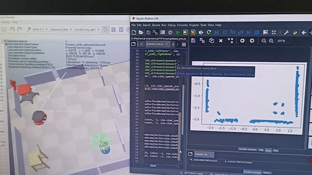 Mapping environment in vrep and python смотреть онлайн