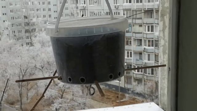 Самодельная и автономная КОРМУШКА-ВЕРТУШКА для птиц из подручных материалов. смотреть онлайн