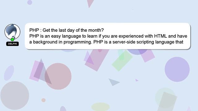 PHP : Get the last day of the month? смотреть онлайн