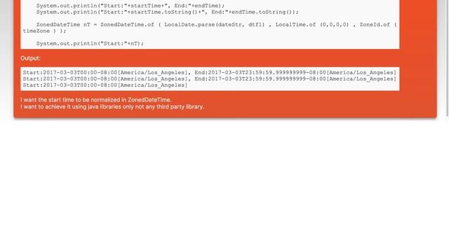 Set hours minutes and seconds to 00 in ZonedDateTime or Instant смотреть онлайн