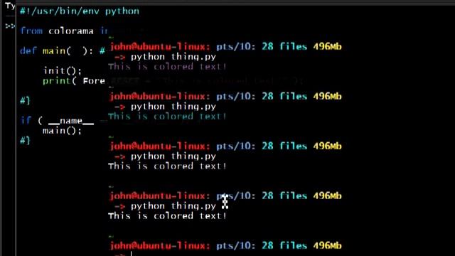 Python [colorama] 02 Foreground смотреть онлайн