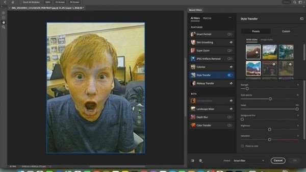 Neural Filters Effect