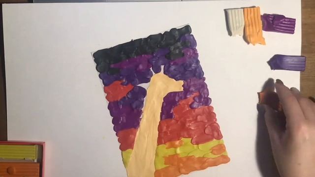 Жираф на закате | Лепка из пластилина смотреть онлайн