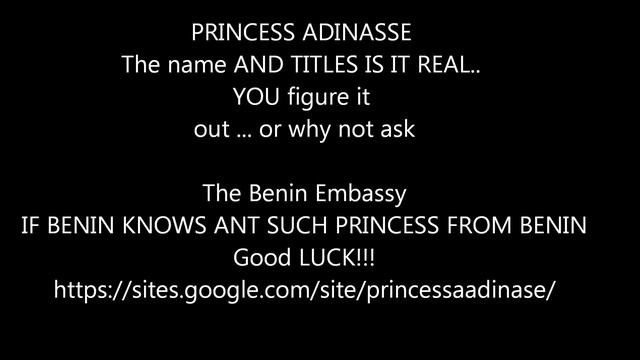 ''Oracle Royals'' Princess Ademide Adinasse in Benin Embassy FRAUD ALERT.wmv смотреть онлайн