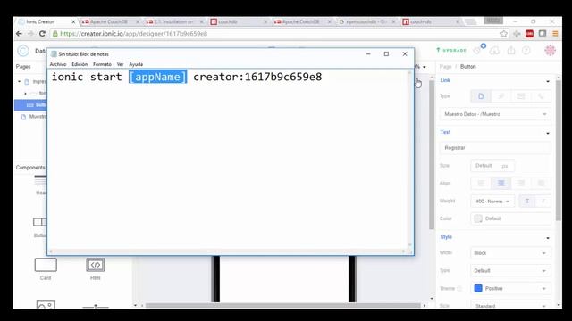 Creando una aplicacion movil con CouchDB Ionic AngularJs Parte 1 смотреть онлайн