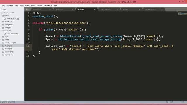 PHP Login with mysql database - PHP Social Network Tutorial 08 - php login system using bootstrap смотреть онлайн