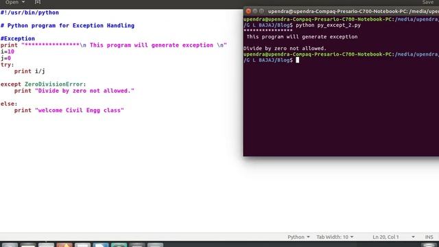 Python Exception Handling try except else смотреть онлайн