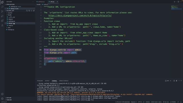 Project Setup in Django, Part 2 | Build a Food Calorie Counter смотреть онлайн