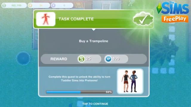 The Sims Freeplay- Preparing for Preteens Quest смотреть онлайн
