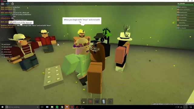 Roblox Rc7 exploiting - Crashing ODer Party
