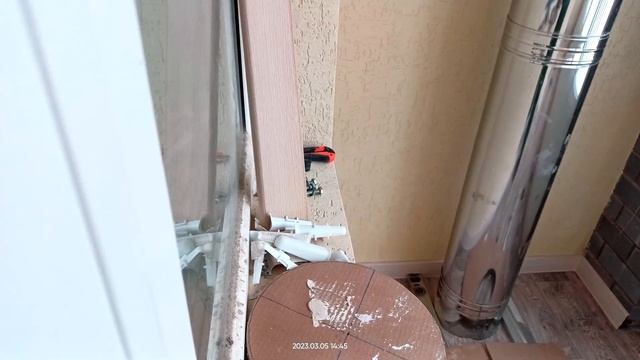 Укладка линолеума обход большой трубы смотреть онлайн