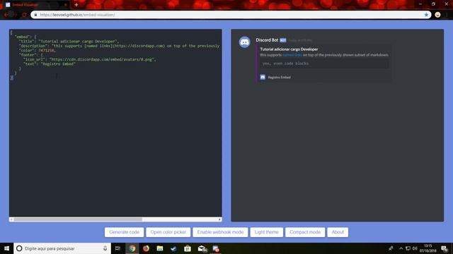 Discord | Como adicionar embed e Reações com funções смотреть онлайн