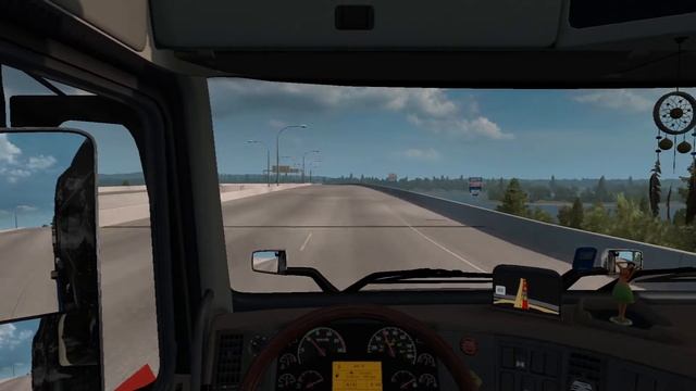 American Truck Simulator | Delivering a Wind Turbine Nacelle in Volvo VNL From Olympia to The Dalle смотреть онлайн